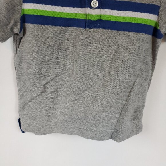 Old Navy Grey Shrt Slv Collared Quarter Button Boys Shirt Sz 18-24Mnth - Picture 3 of 7